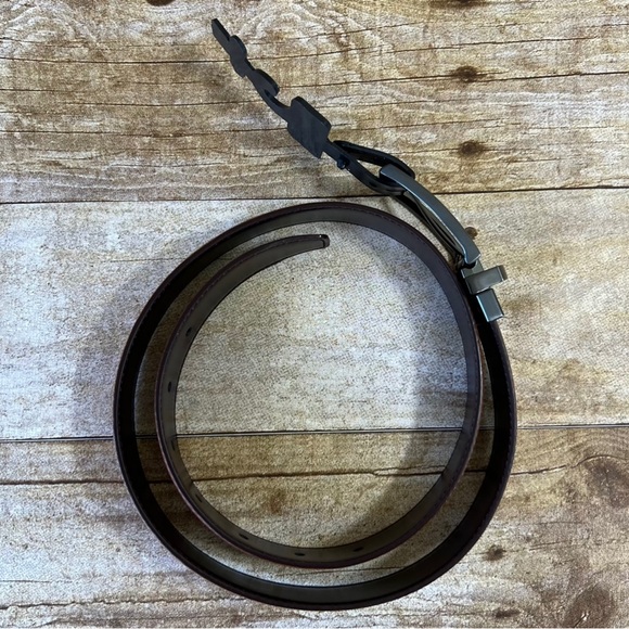 Nordstrom Kids Reversible Dress Belt Brown Faux Leather Size 28 AC294764KW - Picture 11 of 13